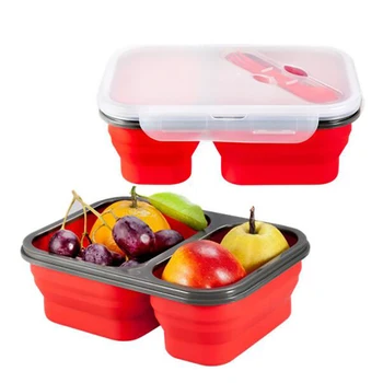 Silicone Collapsible Lunch Box Food Dinnerware Container Portable Lunch Box Kitchen Dining Bar Tableware Set for Picnic 
Silicone Collapsible Lunch Box Food Dinnerware Container Portable Lunch Box Kitchen Dining Bar Tableware Set for Picnic
