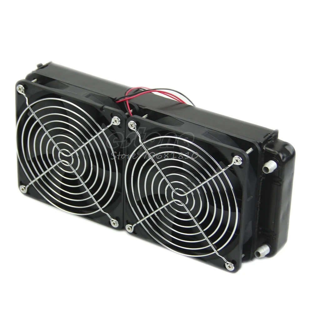 CPU Heatsink Aluminum Computer Radiator Water Cooling Cooler 240mm 2 Fans Drop Shipping
CPU Heatsink Aluminum Computer Radiator Water Cooling Cooler 240mm 2 Fans Drop Shipping