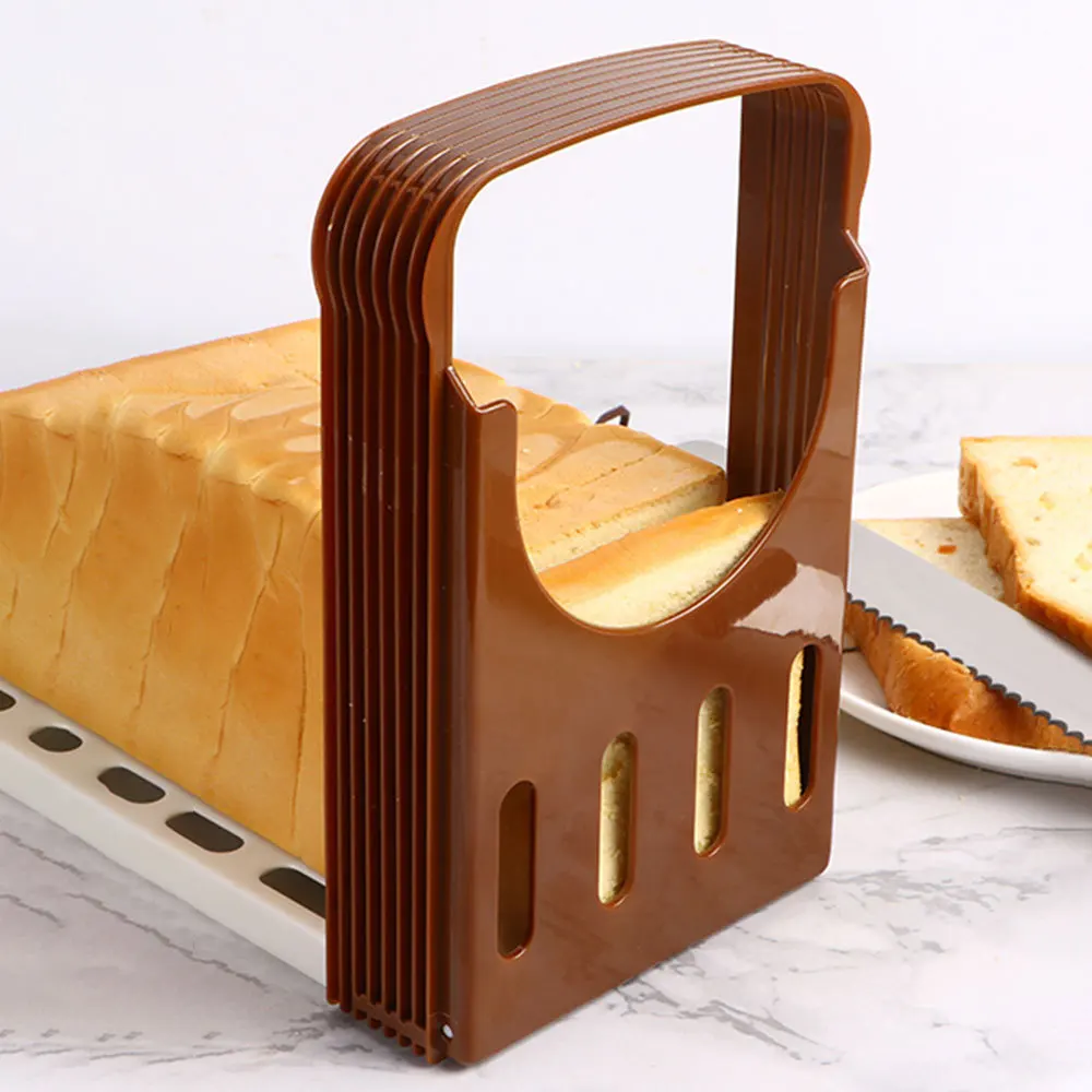 1 Pcs Multifunctional Toast Bread Slicer Plastic Foldable Loaf Cutter Rack Cutting Guide Slicing Tools Kitchen Accessories
1 Pcs Multifunctional Toast Bread Slicer Plastic Foldable Loaf Cutter Rack Cutting Guide Slicing Tools Kitchen Accessories