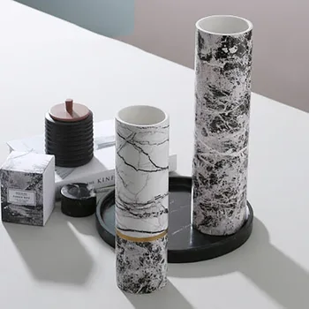 Marble Pattern Ceramic Vase Decoration New Chinese Style Vase Creative Interior Decoration Home Decoration
Marble Pattern Ceramic Vase Decoration New Chinese Style Vase Creative Interior Decoration Home Decoration
