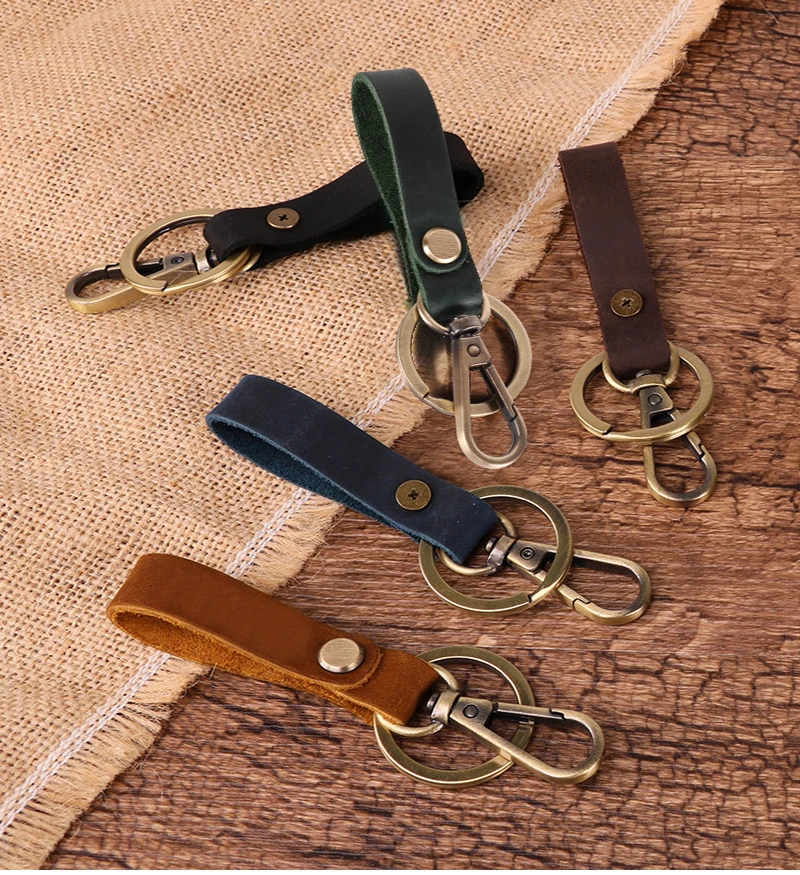 Vintage Handmade Leather Keychain Creative DIY Crafts Gift Leather Car Key Chain Ring Strap Keyring Personality Key Ring Key Fob
Vintage Handmade Leather Keychain Creative DIY Crafts Gift Leather Car Key Chain Ring Strap Keyring Personality Key Ring Key Fob