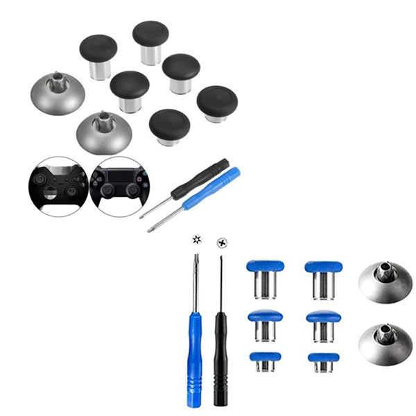 Replacement Swap Thumbsticks (8 pcs) Fits for PS4 DualShock 4 & One One Elite Nintendo Switch Pro Controller(Blue)
Replacement Swap Thumbsticks (8 pcs) Fits for PS4 DualShock 4 & One One Elite Nintendo Switch Pro Controller(Blue)