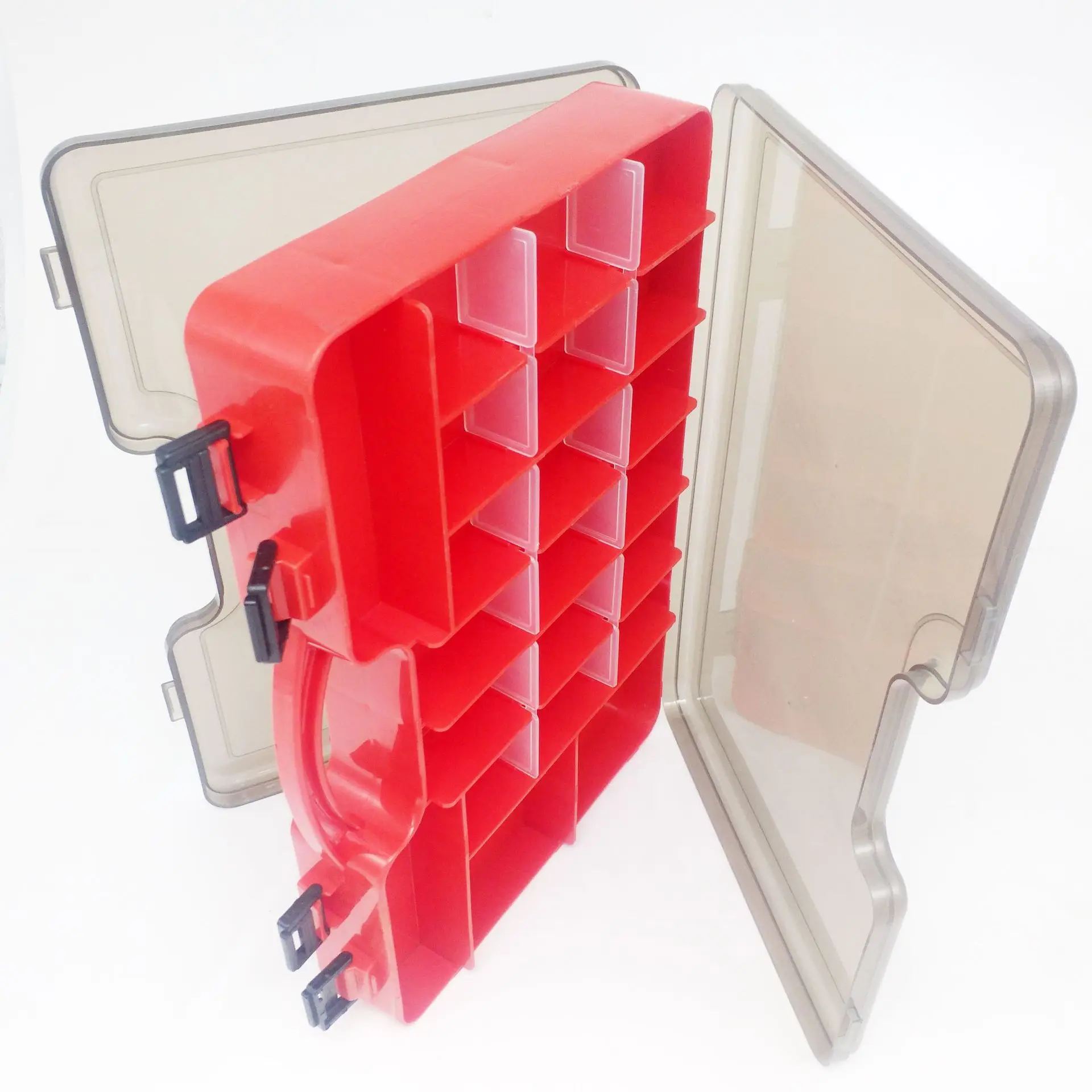 Double-Sided Portable Box Plastic Large Size Fishing Suitcase Transparent Color Storage Box Toolbox with Inserting Piece
Double-Sided Portable Box Plastic Large Size Fishing Suitcase Transparent Color Storage Box Toolbox with Inserting Piece