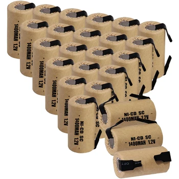 24 pcs SC battery 1.2V batteries for power tools 1400mah nicd 4.25cm*2.2cm color random
24 pcs SC battery 1.2V batteries for power tools 1400mah nicd 4.25cm*2.2cm color random