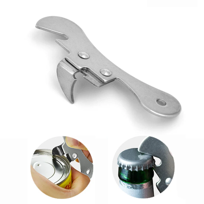 

Household Bottle Opener Kitchen Stainless Steel Can Openers Multi-function Beer Cans Open Tool Tin Canned Knife Gadget Accesorie