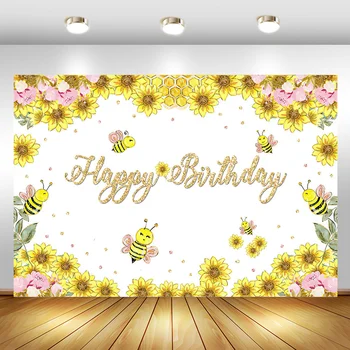Sunflower Honey Birthday Background For Girl 1st Birthday Backdrops Personalized Birthday Party Decoration Bannner Poster
Sunflower Honey Birthday Background For Girl 1st Birthday Backdrops Personalized Birthday Party Decoration Bannner Poster