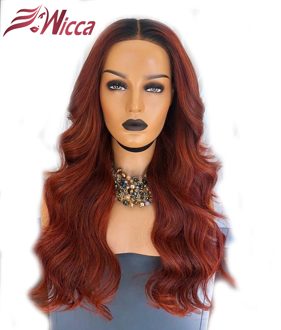 Wicca Body Wave Ombre Color 13X6 Lace Front Human Hair Wigs With Baby Hair 8-24 Inches Brazilian Remy Hair Bleached Knots
Wicca Body Wave Ombre Color 13X6 Lace Front Human Hair Wigs With Baby Hair 8-24 Inches Brazilian Remy Hair Bleached Knots