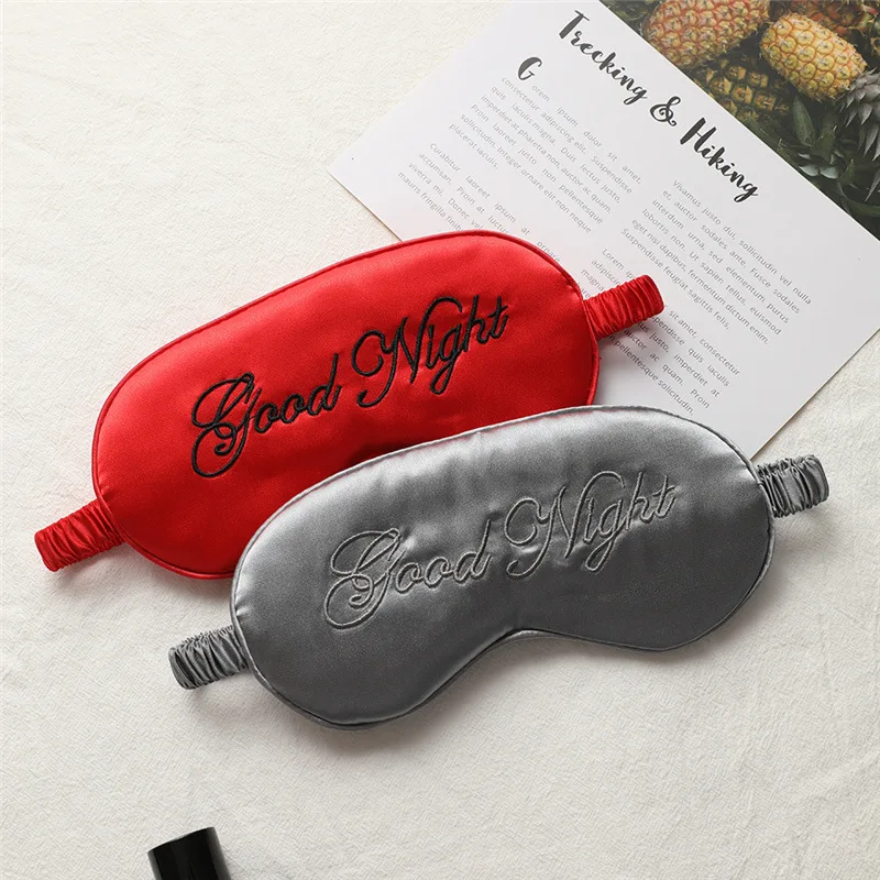 1PC Adjustable Good Night Imitated Silk Eye Patches Shading Sleep Mask Eyepatch Travel Relax Cover Blindfold Eye Care Tools
1PC Adjustable Good Night Imitated Silk Eye Patches Shading Sleep Mask Eyepatch Travel Relax Cover Blindfold Eye Care Tools