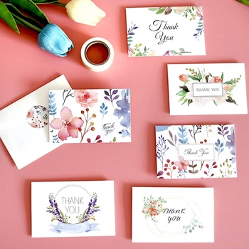 90 Sets Floral Thank You Greeting Card Kraft Paper Envelopes Seal Sticker For Birthday Wedding Party Festival Invitation
90 Sets Floral Thank You Greeting Card Kraft Paper Envelopes Seal Sticker For Birthday Wedding Party Festival Invitation