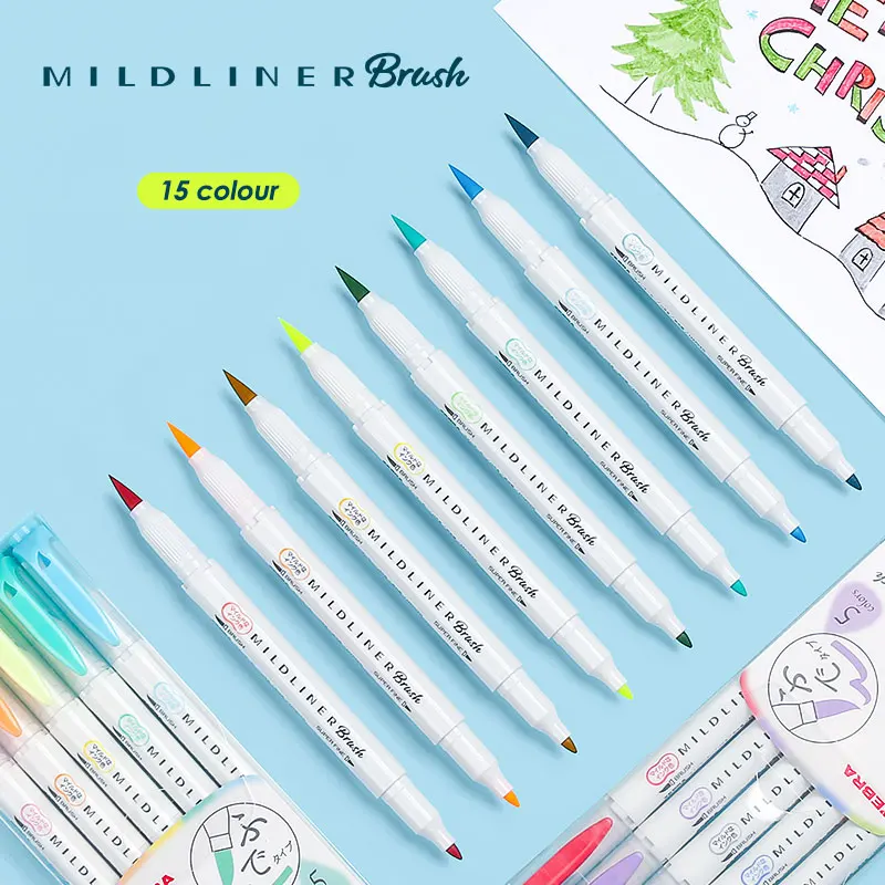 Zebra Mildliner Double Head Brush Markers Caligraphy Pen Soft Brush Pen Oblique Highlighter Pen for Drawing Writing Art Supplies
Zebra Mildliner Double Head Brush Markers Caligraphy Pen Soft Brush Pen Oblique Highlighter Pen for Drawing Writing Art Supplies