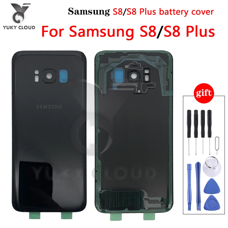 SAMSUNG задняя крышка батарейного отсека для Samsung Galaxy S8 G950 SM-G950F плюс + G955 SM-G955F стекло