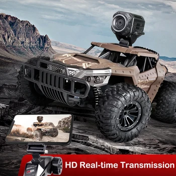 High Speed Electric Remote Control Rock Crawler Car 2.4G 4WD Off-road Vehicle with HD 480P 720P camera RC Camion Climbing Toys
High Speed Electric Remote Control Rock Crawler Car 2.4G 4WD Off-road Vehicle with HD 480P 720P camera RC Camion Climbing Toys
