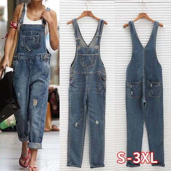 Fashion Women Denim Jumpsuit Ladies Spring Fashion Loose Jeans Rompers Female Casual Plus Size Overall Playsuit With Pocket
Fashion Women Denim Jumpsuit Ladies Spring Fashion Loose Jeans Rompers Female Casual Plus Size Overall Playsuit With Pocket