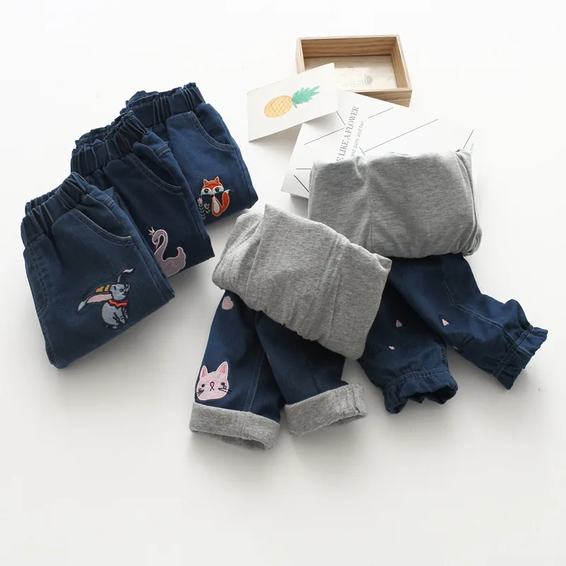 71106 Cartoon Small Animal Embroidered Crawler 19 Autumn Girls Korean-style Jeans Childrenswear
71106 Cartoon Small Animal Embroidered Crawler 19 Autumn Girls Korean-style Jeans Childrenswear