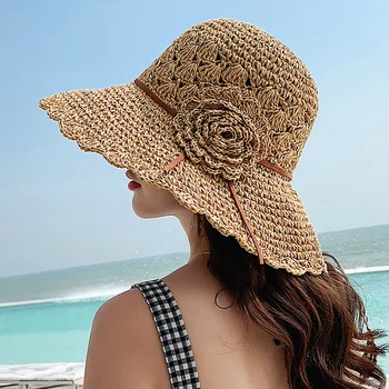 Flower straw hat female summer sunscreen cool hat summer big hat small fresh sun hat folding beach hat
Flower straw hat female summer sunscreen cool hat summer big hat small fresh sun hat folding beach hat