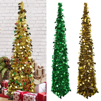 1.5M Collapsible Artificial Christmas Tree Tinsel Sequins Pop Up Tree Wedding New Year Party Present Christmas Decoration
1.5M Collapsible Artificial Christmas Tree Tinsel Sequins Pop Up Tree Wedding New Year Party Present Christmas Decoration