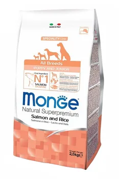 MONGE MONGE SPECIALITY DOG PUPPY & JUNIOR for puppies of all breeds with salmon and rice
MONGE MONGE SPECIALITY DOG PUPPY & JUNIOR for puppies of all breeds with salmon and rice