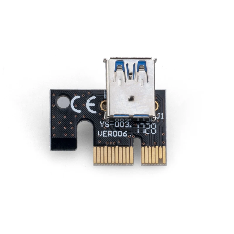 Оптовая продажа USB 3 0 PCI E pci e Riser Express 1X 4x 8x 16x удлинитель адаптер SATA 15pin Мужской до 6pin