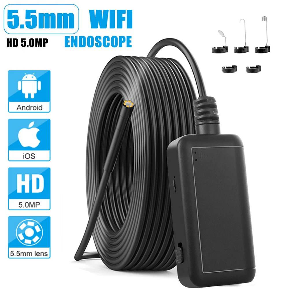 WiFi Multifunctional Industrial Endoscope Wireless IP67 Handheld Digital Endoscope Camera 5MP Borescope Camera for iOS Android
WiFi Multifunctional Industrial Endoscope Wireless IP67 Handheld Digital Endoscope Camera 5MP Borescope Camera for iOS Android