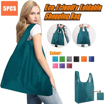 Outdoor Shoppping Bag Eco-friendly Foldable Reusable Storage Container Vegetables Fruit Clothes Recycle Handbag Travel Tote 
Outdoor Shoppping Bag Eco-friendly Foldable Reusable Storage Container Vegetables Fruit Clothes Recycle Handbag Travel Tote