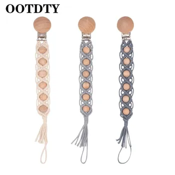 Baby Dummy Chain Pacifier clip Crochet Cotton Soother Holder Infant Toddler Wooden Beads Teething Toy bebe for newborns 
Baby Dummy Chain Pacifier clip Crochet Cotton Soother Holder Infant Toddler Wooden Beads Teething Toy bebe for newborns