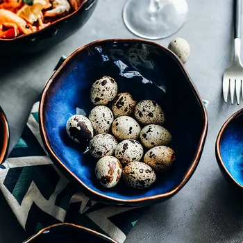 Household rice bowl European irregular shaped ceramic dish bowl Household personalized salad bowl Large ramen bowl LB72208
Household rice bowl European irregular shaped ceramic dish bowl Household personalized salad bowl Large ramen bowl LB72208