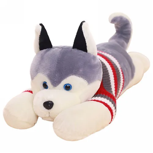 Fancytrader Jumbo Giant Plush Husky Dog Toy Stuffed Soft Animal Puppy Pillow Doll Gifts for Children 4 Sizes 3 Colors (7)