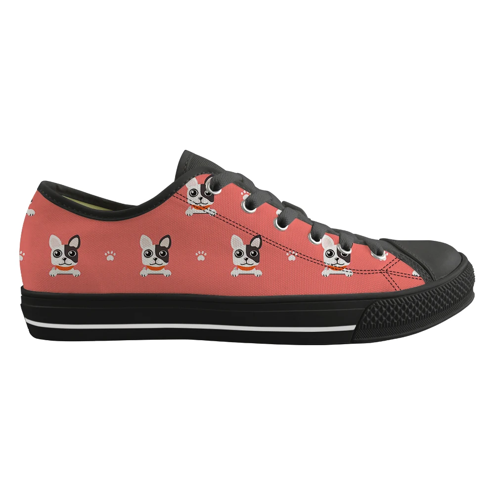 Cute Animal French Bulldog/Boston Terrier Woman Low Top Canvas Vulcanized Shoes Funny Pattern Ladies Lace Up Large Size Sneakers
Cute Animal French Bulldog/Boston Terrier Woman Low Top Canvas Vulcanized Shoes Funny Pattern Ladies Lace Up Large Size Sneakers