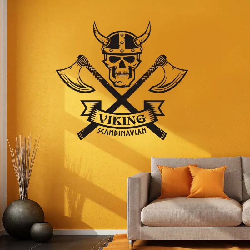 Wall Decals & Murals Wall Décor Viking Skull Ancient Vikings Runes