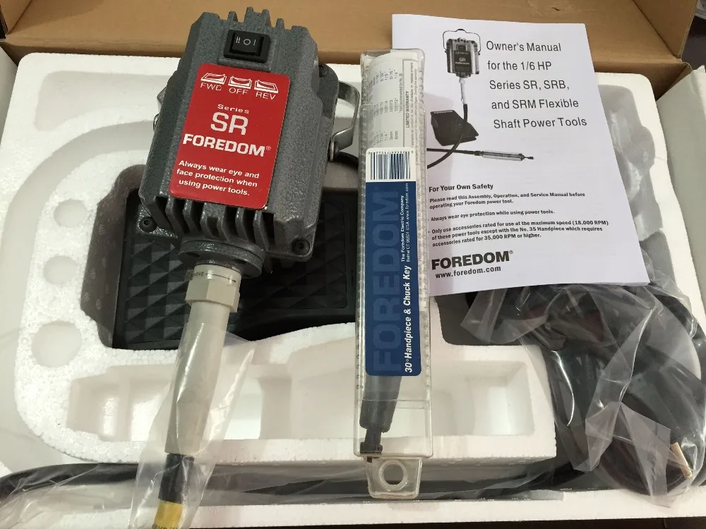 Diy 110V US Foredom вращающийся инструмент SR зубной шлифовальный станок с гибким валом |