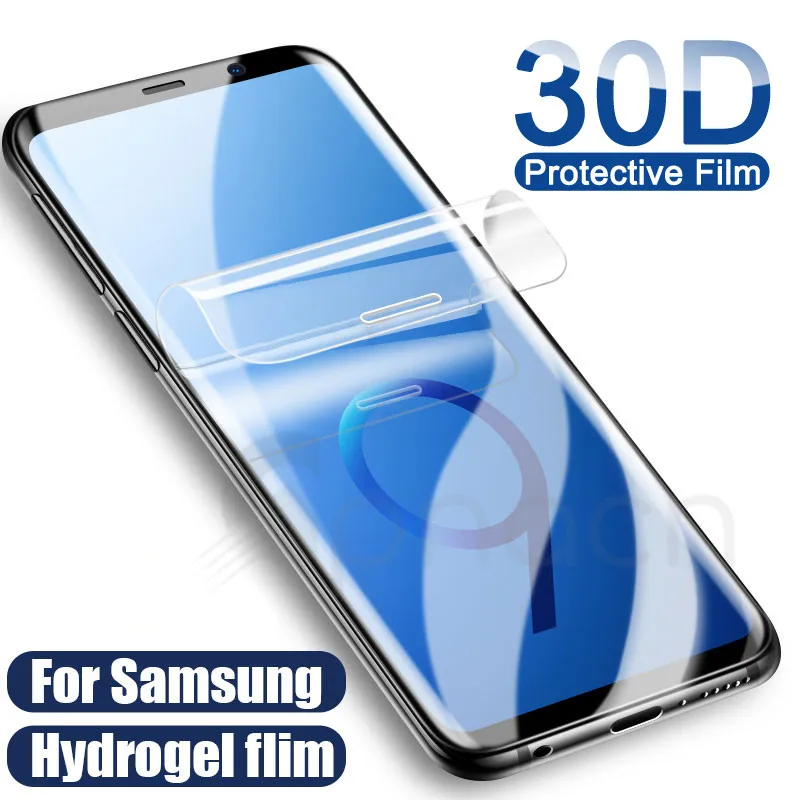 

30D Full Curved Hydrogel Film For Samsung Galaxy S10E S9 S8 S10 Plus Safety film For Samsung S7 edge A6 A8 2018 Film Not Glass