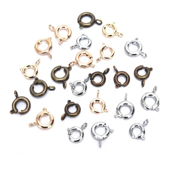 20Pcs Round Spring Clasps Hooks Connector Necklace Buckle DIY Jewelry Making 6/7mm
20Pcs Round Spring Clasps Hooks Connector Necklace Buckle DIY Jewelry Making 6/7mm