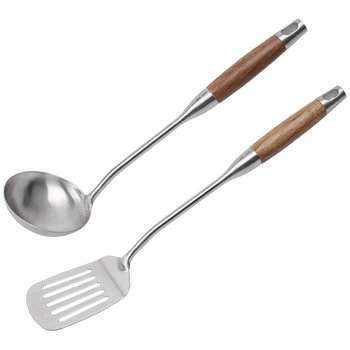 Stainless Steel Cookware Set Wooden Handle Kitchen Spoon Spoon Shovel Household Kitchenware Set Kitchen Mandatory Cookware Cooki
Stainless Steel Cookware Set Wooden Handle Kitchen Spoon Spoon Shovel Household Kitchenware Set Kitchen Mandatory Cookware Cooki