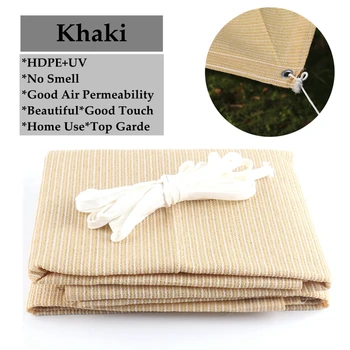 Khaki Shading Nets Home Use Anti-UV Villa Hotel Terrace Privacy Net Terrace Balcony Privacy Safety Nets Sails Plants Care Covers
Khaki Shading Nets Home Use Anti-UV Villa Hotel Terrace Privacy Net Terrace Balcony Privacy Safety Nets Sails Plants Care Covers