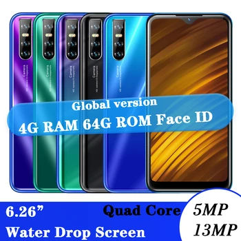 4G RAM 64G ROM X2 Water Drop Big screen Quad core Face id Unlocked 6.26inch Smartphones celulars Mobile Phones Android Phones
4G RAM 64G ROM X2 Water Drop Big screen Quad core Face id Unlocked 6.26inch Smartphones celulars Mobile Phones Android Phones