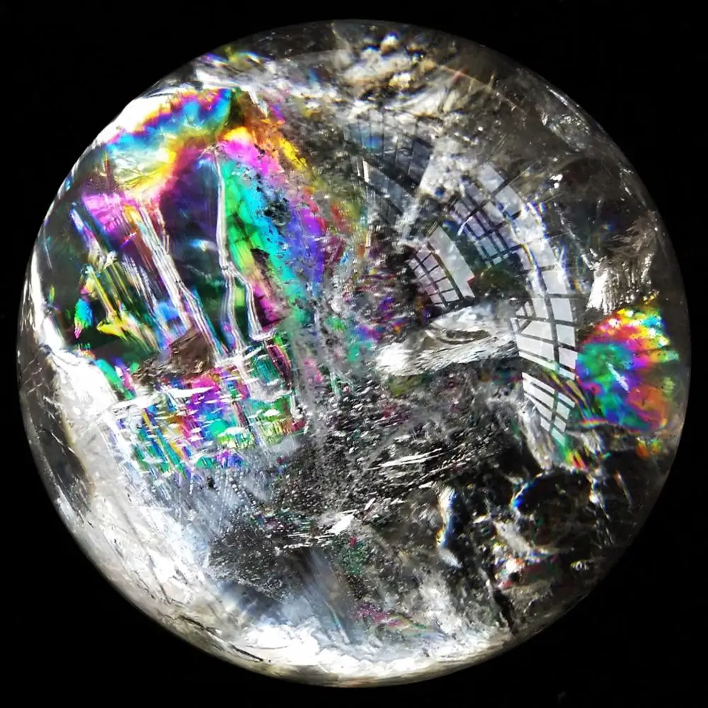 Радуга! 432 68 натуральный кристалл кварца прозрачный кварцевый шар healin C1 | Дом и сад