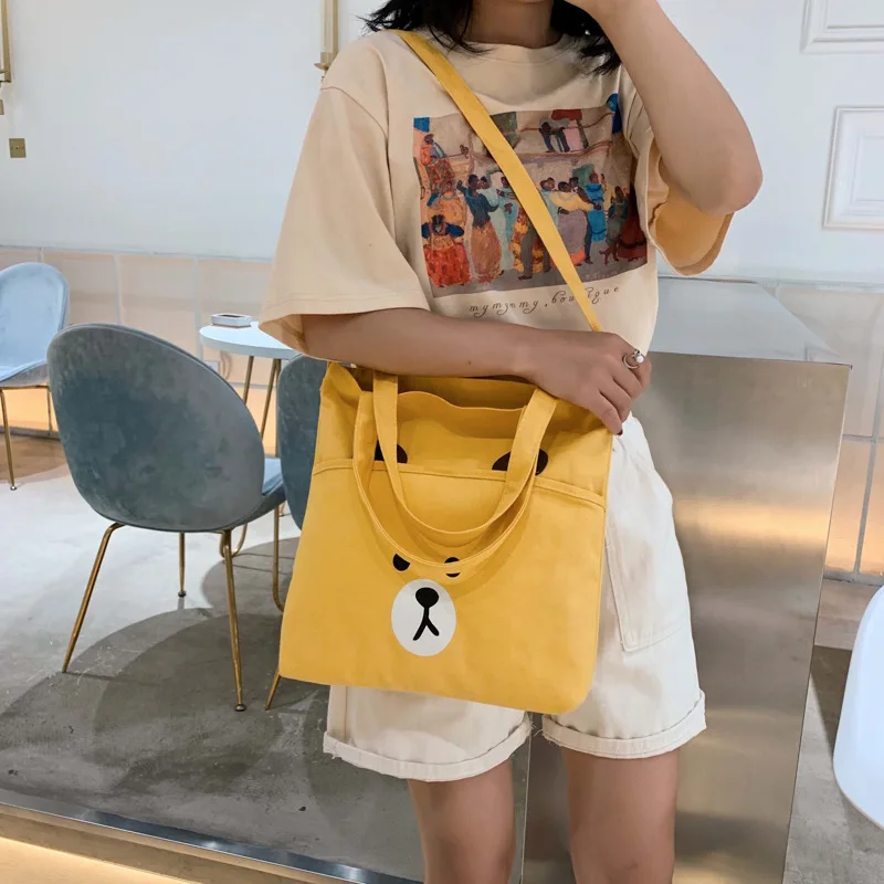 Autumn New Style Canvas Bag Women's Crossbody Bag Fashion Creative Cartoon Cute Tote Bag Customizable
Autumn New Style Canvas Bag Women's Crossbody Bag Fashion Creative Cartoon Cute Tote Bag Customizable
