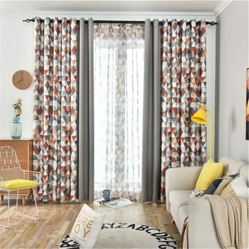Nordic Style Curtains for Living Room Bedroom Modern Color Triangle Imitation Linen Stitching Finished Product Customization
Nordic Style Curtains for Living Room Bedroom Modern Color Triangle Imitation Linen Stitching Finished Product Customization