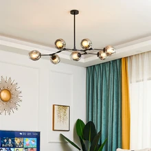Metal Luster Chandelier Lighting Modern Glass Ball Home Deco Pendant Lamp for Living Room Restaurant Kitchen Fixtures Chandelier
Metal Luster Chandelier Lighting Modern Glass Ball Home Deco Pendant Lamp for Living Room Restaurant Kitchen Fixtures Chandelier