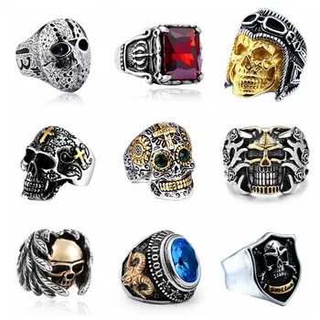 SECRET BOY Gothic Men Ring Jewelry Hip Hop Punk Skull Vintage Goth Rings Male Accessories Bijoux Anillos Hombre
SECRET BOY Gothic Men Ring Jewelry Hip Hop Punk Skull Vintage Goth Rings Male Accessories Bijoux Anillos Hombre