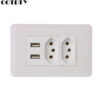 15A WallDouble Standard Power Socket Adapter Dual Ports USB Charger Panel 5V 2.1A
15A WallDouble Standard Power Socket Adapter Dual Ports USB Charger Panel 5V 2.1A