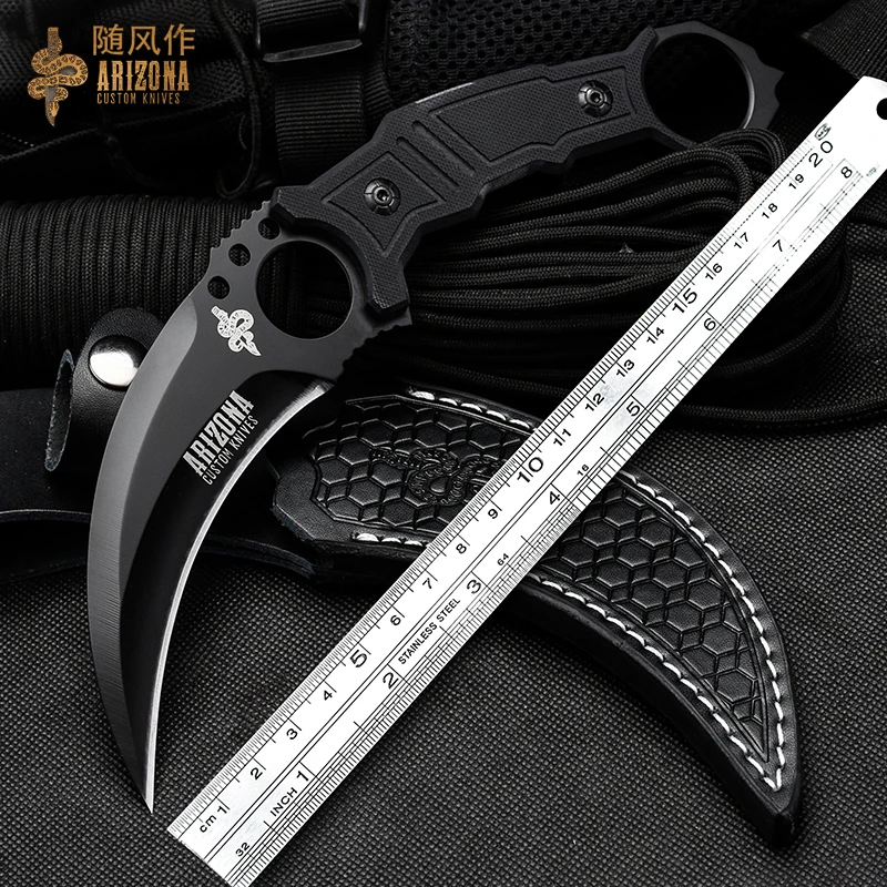 WIND CSGO claws self-defense military knife outdoor knife, sharp portable tactical karambit knife, G10 handle 8cr13mov blade
WIND CSGO claws self-defense military knife outdoor knife, sharp portable tactical karambit knife, G10 handle 8cr13mov blade
