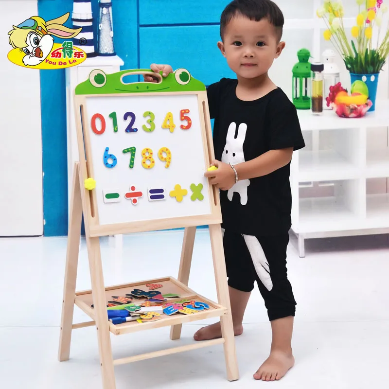 Solid Wood CHILDREN'S Drawing Board Easel Set Double-Sided Magnetic Small Blackboard Braced Baby Painting Writing Board
Solid Wood CHILDREN'S Drawing Board Easel Set Double-Sided Magnetic Small Blackboard Braced Baby Painting Writing Board