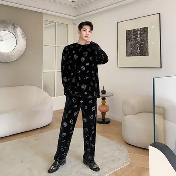 2020 Spring And Autumn New Youth Popular Personality Constellation Pattern Printing Velvet Loose Fashion Casual Trousers Black
2020 Spring And Autumn New Youth Popular Personality Constellation Pattern Printing Velvet Loose Fashion Casual Trousers Black