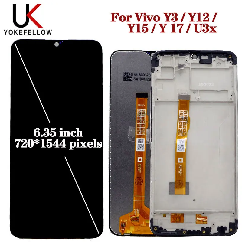 6.35" Display For Vivo y3/y12/y15/y17/u3x LCD Touch Screen Digitizer Assembly For Vivo Y3/Y12/Y15/Y17 Lcd Screen Repair Display
6.35" Display For Vivo y3/y12/y15/y17/u3x LCD Touch Screen Digitizer Assembly For Vivo Y3/Y12/Y15/Y17 Lcd Screen Repair Display