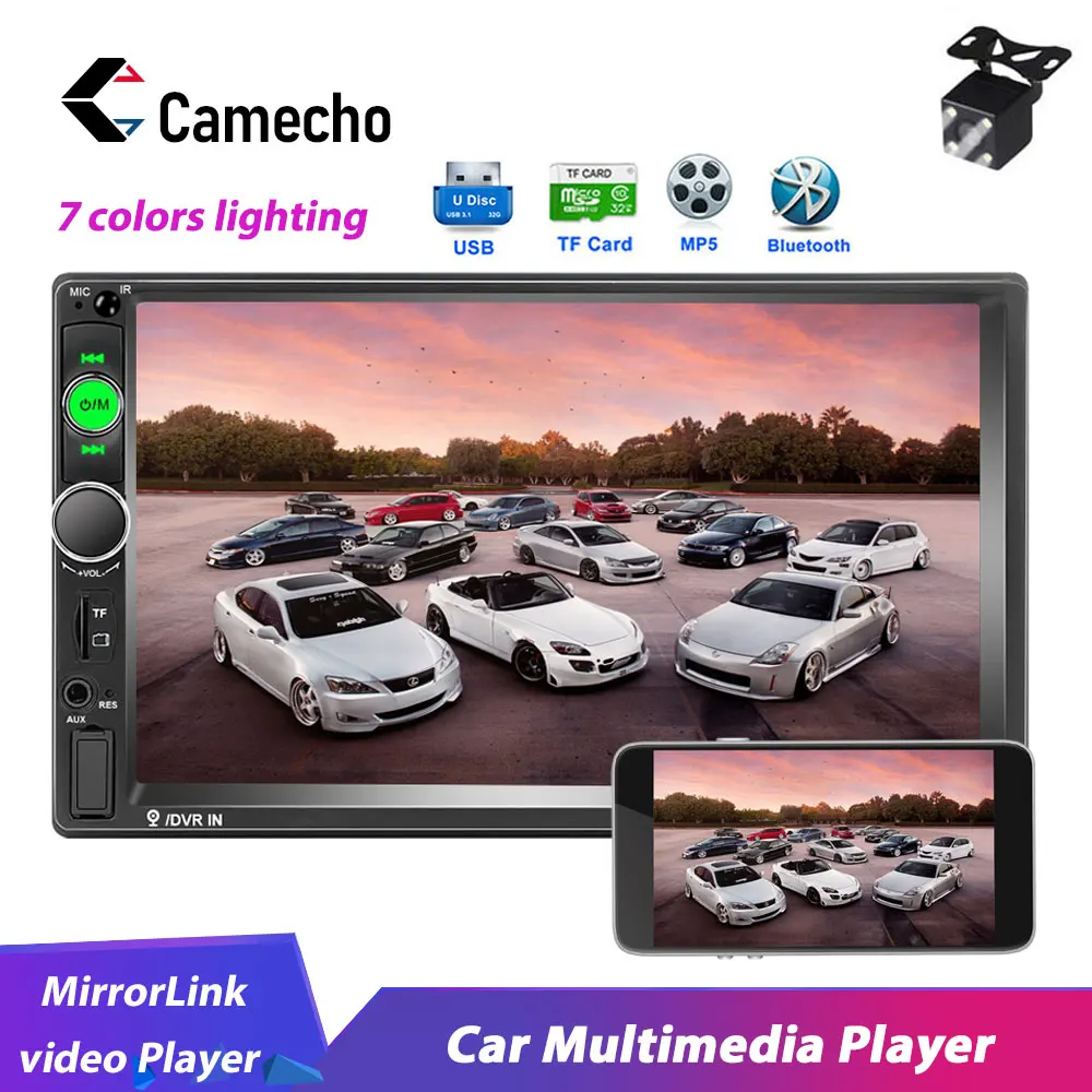 Camecho 2din Car Radio 7" HD Touch Android Mirrorlink Car Multimedia Player Buletooth USB TF Autoradio for Universal Car Stereo
Camecho 2din Car Radio 7" HD Touch Android Mirrorlink Car Multimedia Player Buletooth USB TF Autoradio for Universal Car Stereo
