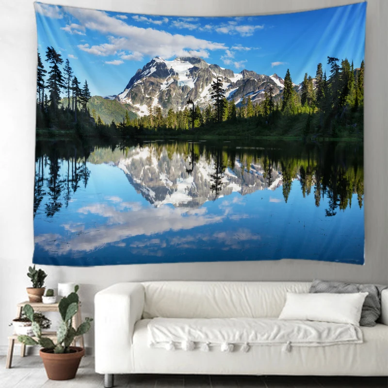 Natural Tree Tapestry Mountain Tree Reflection Background Picture Printed Wall Mounted Tapestry Home Decor Big Blanket
Natural Tree Tapestry Mountain Tree Reflection Background Picture Printed Wall Mounted Tapestry Home Decor Big Blanket