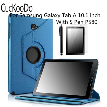 CucKooDo 360 Rotating with Auto Sleep / Wake Case for Samsung Galaxy Tab A 10.1-Inch With S Pen P580 Tablet +Stylus+Screen Film
CucKooDo 360 Rotating with Auto Sleep / Wake Case for Samsung Galaxy Tab A 10.1-Inch With S Pen P580 Tablet +Stylus+Screen Film