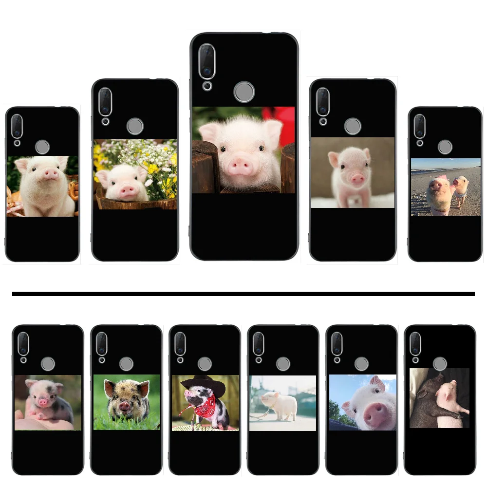 Фото Pig Lovebay милый чехол для телефона с рисунком в виде животного Huawei Enjoy 7 7s 8 8e 9 9e 10 plus
