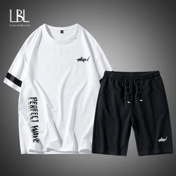 2020 Cotton T Shirts+Shorts Men Sets Brand clothing Two pieces Suit Summer Tracksuit Fashion Casual Tshirts Workout Fitness Sets 
2020 Cotton T Shirts+Shorts Men Sets Brand clothing Two pieces Suit Summer Tracksuit Fashion Casual Tshirts Workout Fitness Sets